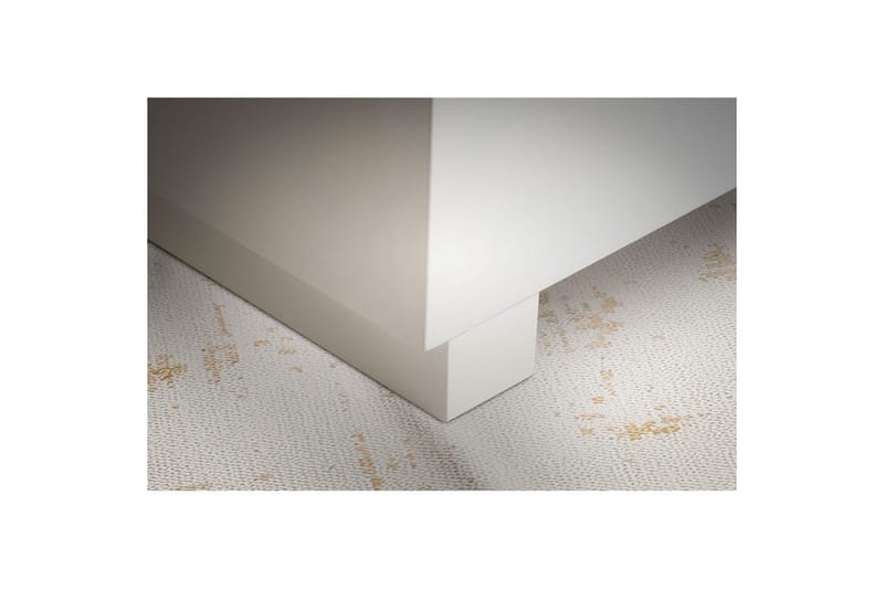 Soffbord Wohnling MONOBLOC modernt utseende, 60x60x35 cm, med släda ben Vit - Vit - Möbler - Bord & matgrupp - Soffbord