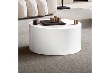 Soffbord Wohnling MONOBLOC rund 60 cm, modern stil Vit - Vit - Möbler - Bord & matgrupp - Soffbord
