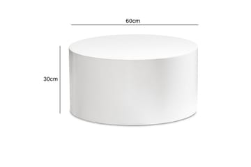 Soffbord Wohnling MONOBLOC rund 60 cm, modern stil Vit - Vit - Möbler - Bord & matgrupp - Soffbord