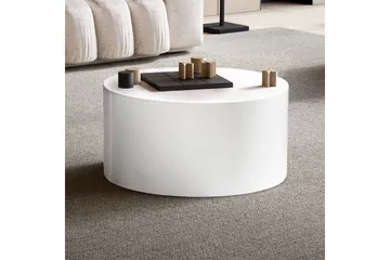 Soffbord Wohnling MONOBLOC rund 60 cm, modern stil Vit - Vit - Möbler - Bord & matgrupp - Soffbord