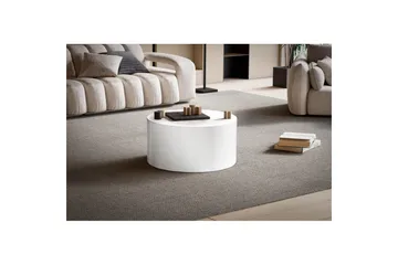 Soffbord Wohnling MONOBLOC rund 60 cm, modern stil Vit - Vit - Möbler - Bord & matgrupp - Soffbord