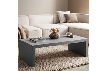 Soffbord Wohnling rektangulär 110 cm, stenoptik, modern look Grå - Grå - Möbler - Bord & matgrupp - Soffbord