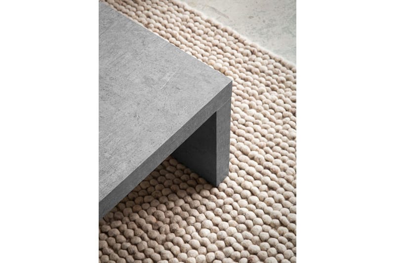 Soffbord Wohnling rektangulär 110 cm, stenoptik, modern look Grå - Grå - Möbler - Bord & matgrupp - Soffbord