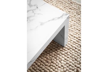 Soffbord Wohnling rektangulär 110 cm, stenoptik, modern look Marmor Vit - Marmor Vit - Möbler - Bord & matgrupp - Soffbord