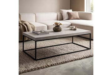 Soffbord Wohnling rektangulär 120 cm, stenoptik, modern look Beige - Beige - Möbler - Bord & matgrupp - Soffbord