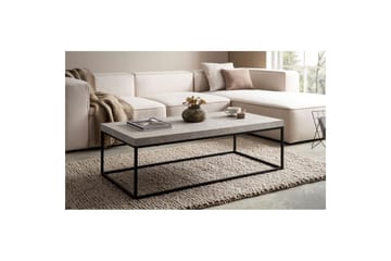 Soffbord Wohnling rektangulär 120 cm, stenoptik, modern look Beige - Beige - Möbler - Bord & matgrupp - Soffbord