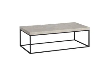 Soffbord Wohnling rektangulär 120 cm, stenoptik, modern look Beige - Beige - Möbler - Bord & matgrupp - Soffbord