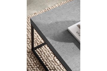 Soffbord Wohnling rektangulär 120 cm, stenoptik, modern look Grå - Grå - Möbler - Bord & matgrupp - Soffbord