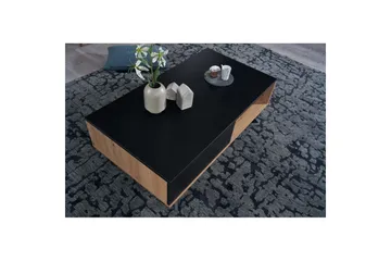 Soffbord Wohnling Rektangulär MDF ek-look med stor lådbricka modern look - Möbler - Bord & matgrupp - Soffbord