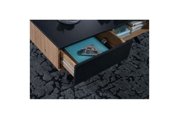 Soffbord Wohnling Rektangulär MDF ek-look med stor lådbricka modern look - Möbler - Bord & matgrupp - Soffbord