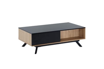 Soffbord Wohnling Rektangulär MDF ek-look med stor lådbricka modern look - Möbler - Bord & matgrupp - Soffbord