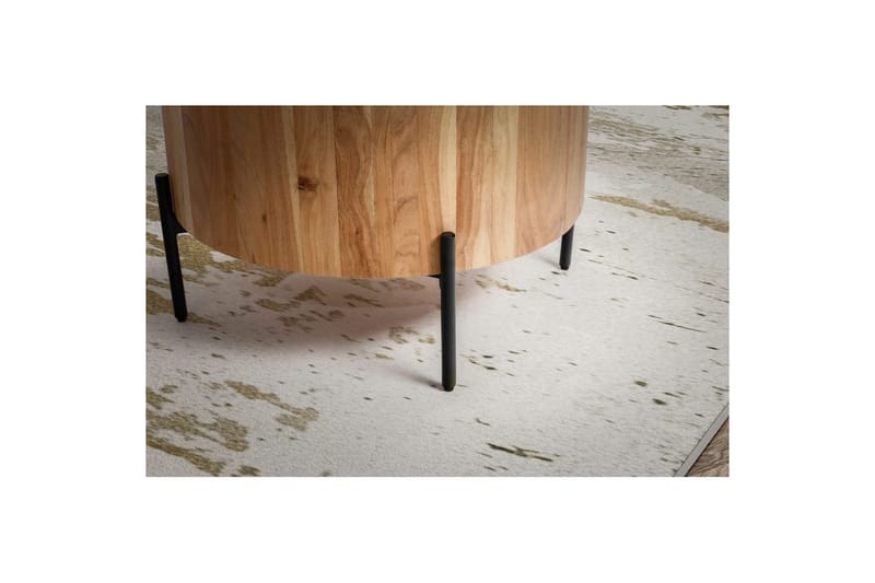 Soffbord Wohnling Rund 60 cm Massivt trä Skandinavisk stil - Möbler - Bord & matgrupp - Soffbord