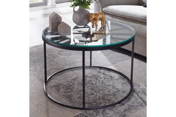 Soffbord Wohnling Rund 60 cm Säkerhetsglas Klockstil - Möbler - Bord & matgrupp - Soffbord