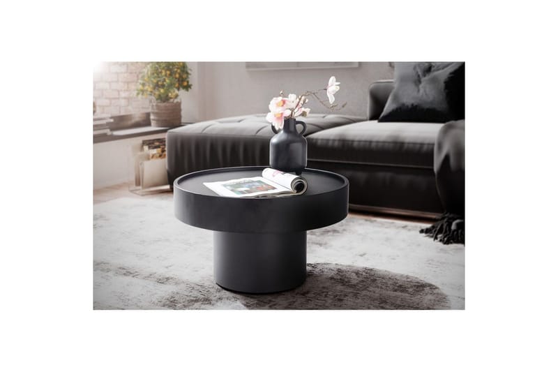 Soffbord Wohnling Rund 60 cm Svamputseende Metall Modern Look - Möbler - Bord & matgrupp - Soffbord