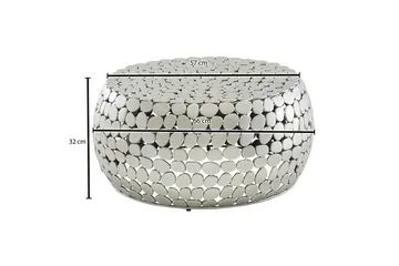 Soffbord Wohnling Rund metallplatta stil matt look modern - Möbler - Bord & matgrupp - Soffbord