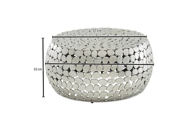 Soffbord Wohnling Rund metallplatta stil matt look modern - Möbler - Bord & matgrupp - Soffbord