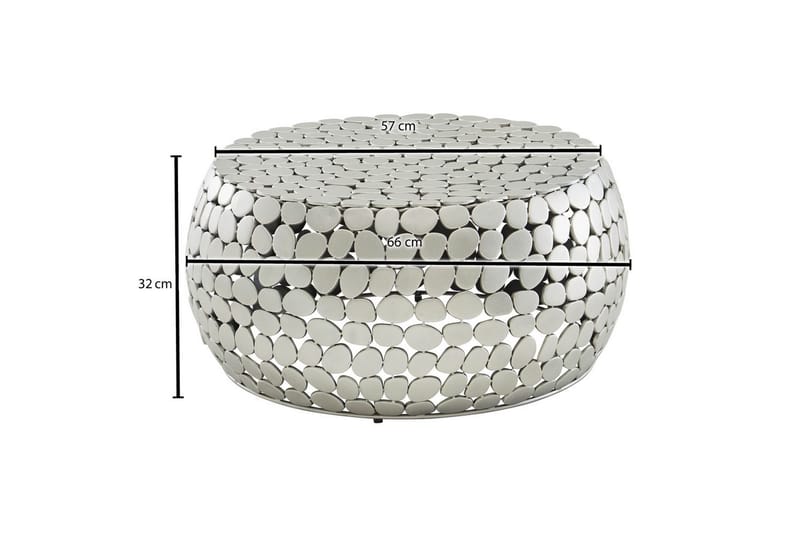 Soffbord Wohnling Rund metallplatta stil matt look modern - Möbler - Bord & matgrupp - Soffbord