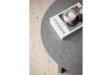 Soffbord Wohnling Rund stensikt stil modern look 60 cm, Grå - 60 cm, Grå - Möbler - Bord & matgrupp - Soffbord