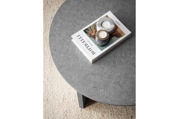 Soffbord Wohnling Rund stensikt stil modern look 70 cm, Grå - 70 cm, Grå - Möbler - Bord & matgrupp - Soffbord