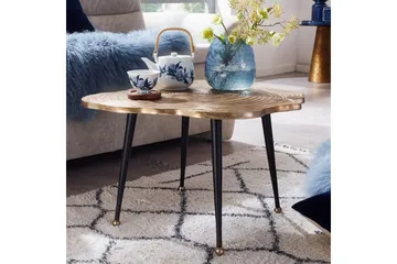 Soffbord Wohnling Träskiva Stil Metall Modern med Metallben - Möbler - Bord & matgrupp - Soffbord