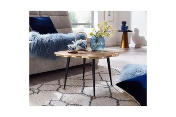 Soffbord Wohnling Träskiva Stil Metall Modern med Metallben - Möbler - Bord & matgrupp - Soffbord