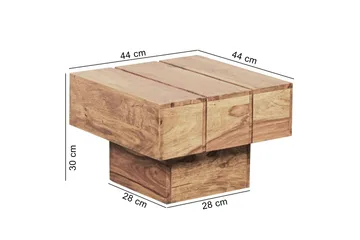 Woolam Kvadratiskt Soffbord 44 cm i Massivt Trä - Brun - Möbler - Bord & matgrupp - Soffbord