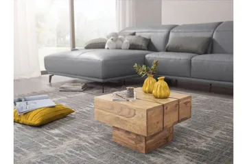 Woolam Kvadratiskt Soffbord 44 cm i Massivt Trä - Brun - Möbler - Bord & matgrupp - Soffbord