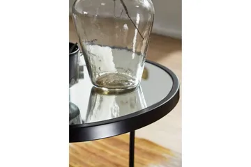 Wrighton Satsbord 50 cm Runt Soffbord Stapelbart i Metall och Glas - Spegelsilver - Möbler - Bord & matgrupp - Soffbord