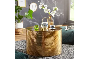 Xeniah Soffbord 61 cm Runt - Guld - Möbler - Bord & matgrupp - Soffbord