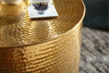 Xeniah Soffbord 61 cm Runt - Guld - Möbler - Bord & matgrupp - Soffbord