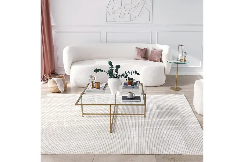 Yggersryd Soffbord 40x50x40 cm Runt - Guld - Möbler - Bord & matgrupp - Soffbord