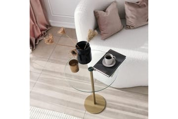 Yggersryd Soffbord 40x50x40 cm Runt - Guld - Möbler - Bord & matgrupp - Soffbord