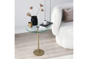 Yggersryd Soffbord 40x50x40 cm Runt - Guld - Möbler - Bord & matgrupp - Soffbord