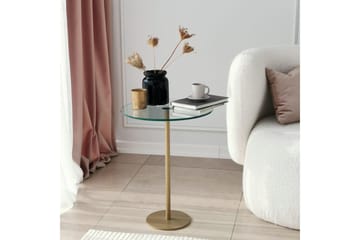 Yggersryd Soffbord 40x50x40 cm Runt - Guld - Möbler - Bord & matgrupp - Soffbord