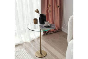 Yggersryd Soffbord 40x50x40 cm Runt - Guld - Möbler - Bord & matgrupp - Soffbord