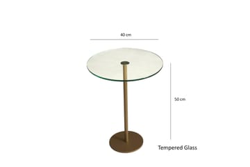 Yggersryd Soffbord 40x50x40 cm Runt - Guld - Möbler - Bord & matgrupp - Soffbord