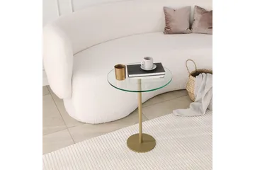 Yggersryd Soffbord 40x50x40 cm Runt - Guld - Möbler - Bord & matgrupp - Soffbord