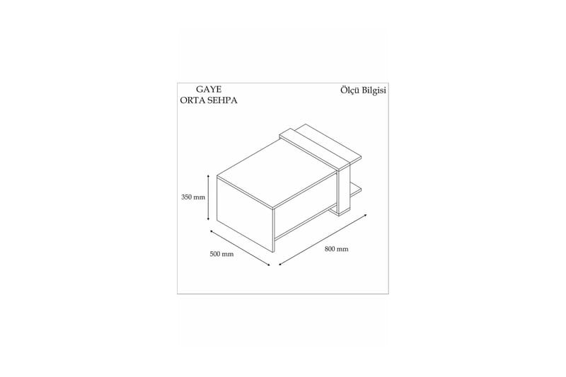 Yonca Soffbord 80x35x80 cm - Antracit - Möbler - Bord & matgrupp - Soffbord