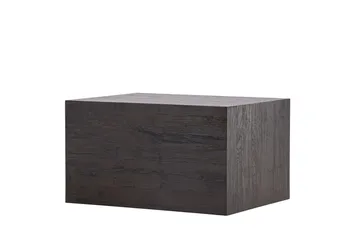 York Rektangulärt Soffbord 80x60 cm i Trä med Mörkt Trä - Brun - Möbler - Bord & matgrupp - Soffbord