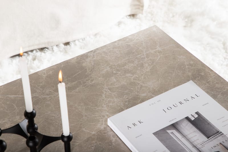 York Travertin Soffbord 80x60x40 cm - Beige / Betong - Möbler - Bord & matgrupp - Soffbord