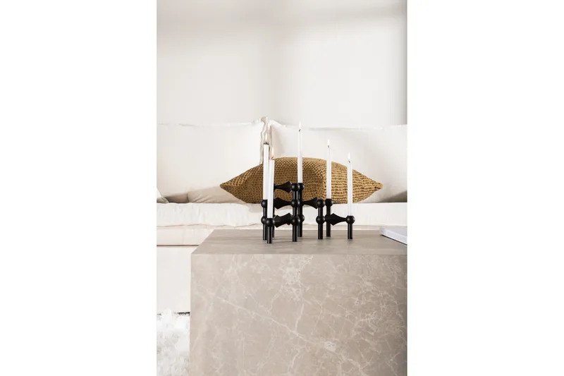 York Travertin Soffbord 80x60x40 cm - Beige / Betong - Möbler - Bord & matgrupp - Soffbord