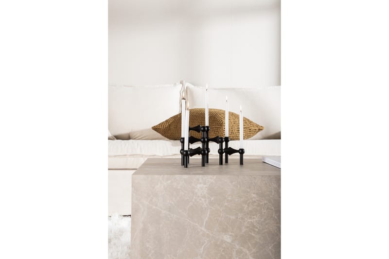 York Travertin Soffbord 80x60x40 cm - Beige / Betong - Möbler - Bord & matgrupp - Soffbord