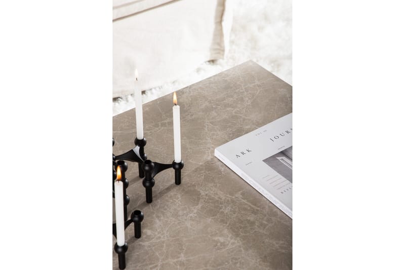 York Travertin Soffbord 80x60x40 cm - Beige / Betong - Möbler - Bord & matgrupp - Soffbord