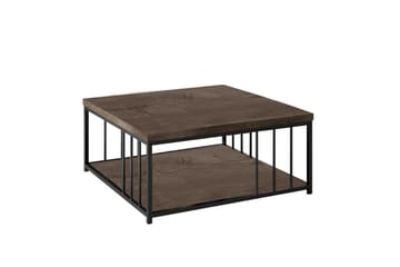 Soffbord Zenn 90x90 cm Brun/Svart