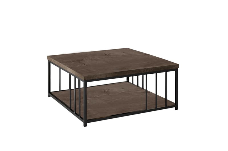 Soffbord Zenn 90x90 cm Brun/Svart - Hanah Home - Möbler - Bord & matgrupp - Soffbord