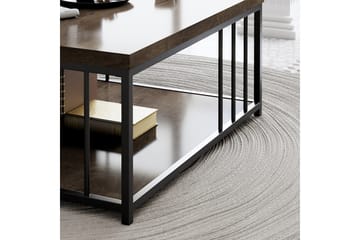 Soffbord Zenn 90x90 cm Brun/Svart - Hanah Home - Möbler - Bord & matgrupp - Soffbord