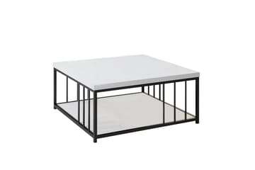 Soffbord Zenn 90x90 cm Vit/Svart