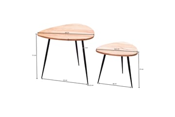 Zipp Satsbord 2-pack 60 cm - Trä/natur - Möbler - Bord & matgrupp - Soffbord