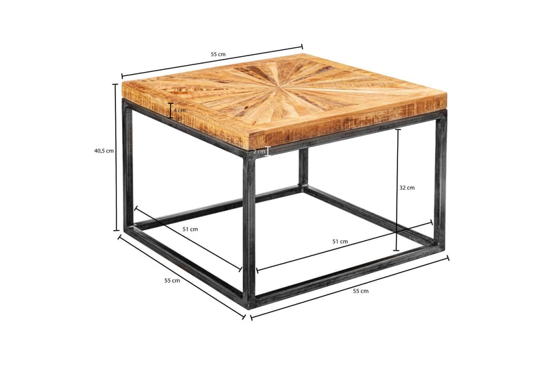 Zyauna Soffbord 55 cm - Trä/natur - Möbler - Bord & matgrupp - Soffbord