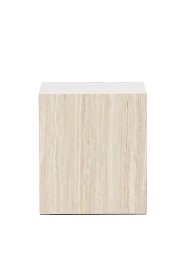 Soffbord Peach York Sofa Table 45x40x40 cm - Travertine Look Beige - Möbler - Bord & matgrupp - Soffbord